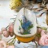 Rękodzieło decoupage jajko styropianowe Wielkanoc kwiaty zając jajka