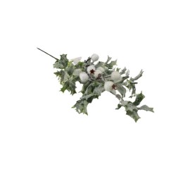 Dekoracyjna gałązka świąteczna 40 cm / ośnieżona sztuczna gałązka, zdjęcie 7