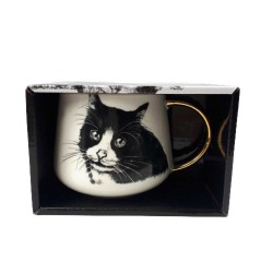 Duży kubek na herbatę 400ml / kubek z kotem European Cat