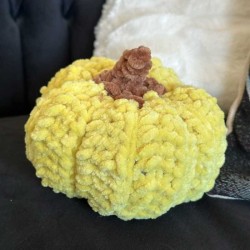 Cytrynkowe dynie na szydełku idealna dekoracja na jesień i Halloween