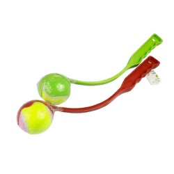Miotacz wyrzutnia piłek dla psa / zielona rzutka dla psa z piłką 34cm