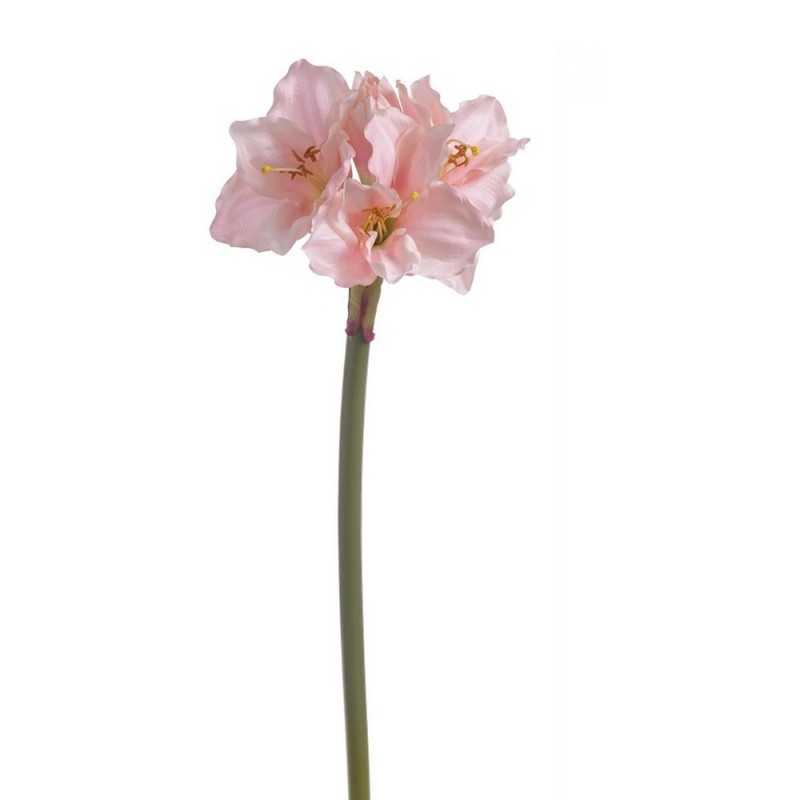 Sztuczny amarylis różowy gałązka dekoracyjna h 85cm