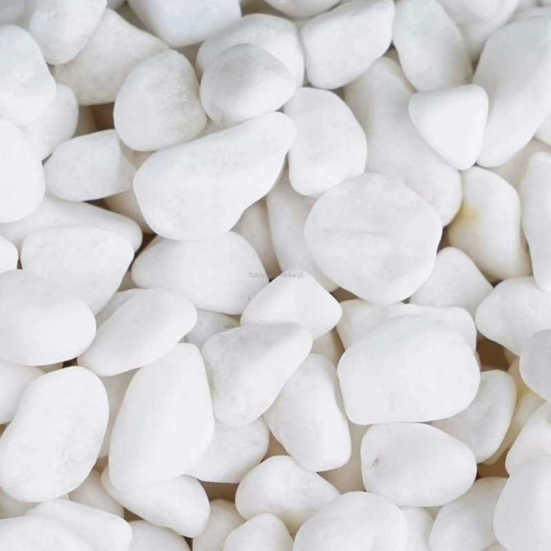 Białe otoczaki greckie 2 kg, kamienie do akwarium i lasu w słoiku 2-4 cm Białe otoczaki greckie 2 kg, kamienie do akwarium i lasu w słoiku 2-4 cm