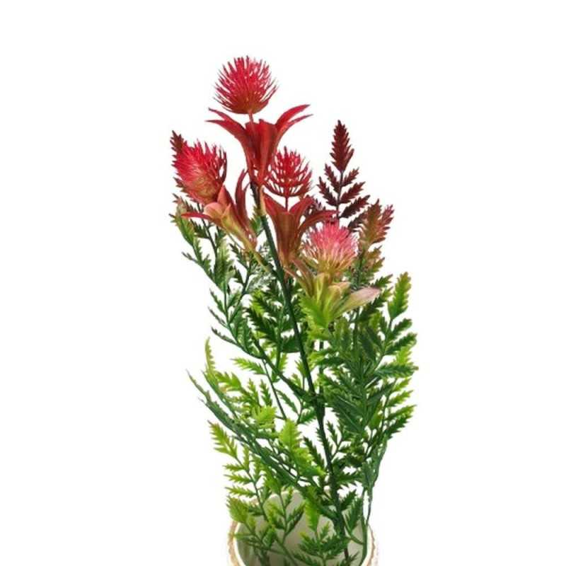 Sztuczna gałązka zielono-czerwona do stroików pik 54 cm / sztuczne kwiaty