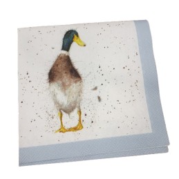 Mała serwetka papierowa decoupage 25x25cm ptaki kaczki kaczka krzyżówka, zdjęcie 5