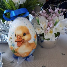 Jajko pisanka z kaczuszką decoupage, zdjęcie 3