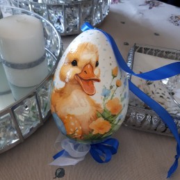 Jajko pisanka z kaczuszką decoupage, zdjęcie 4