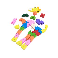 Drewniane puzzle dla dzieci ŻYRAFA, zdjęcie 3