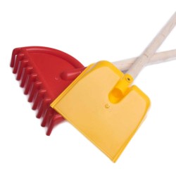 Zestaw do piaskownicy i na plażę ŁOPATKA I GRABKI dł. 62 cm, zdjęcie 5