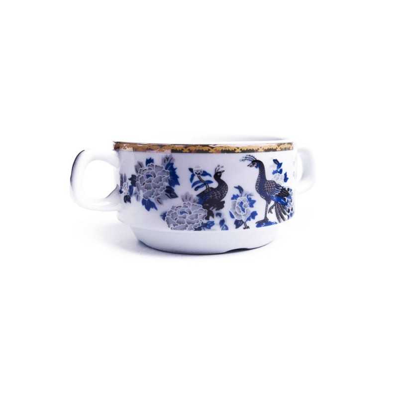 Ceramiczna bulionówka flaczarka 300 ml PAW NIEBIESKI Ceramiczna bulionówka flaczarka 300 ml PAW NIEBIESKI