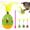 JAJKO wańka wstańka zabawka dla kota z dzwoneczkiem i piórkami