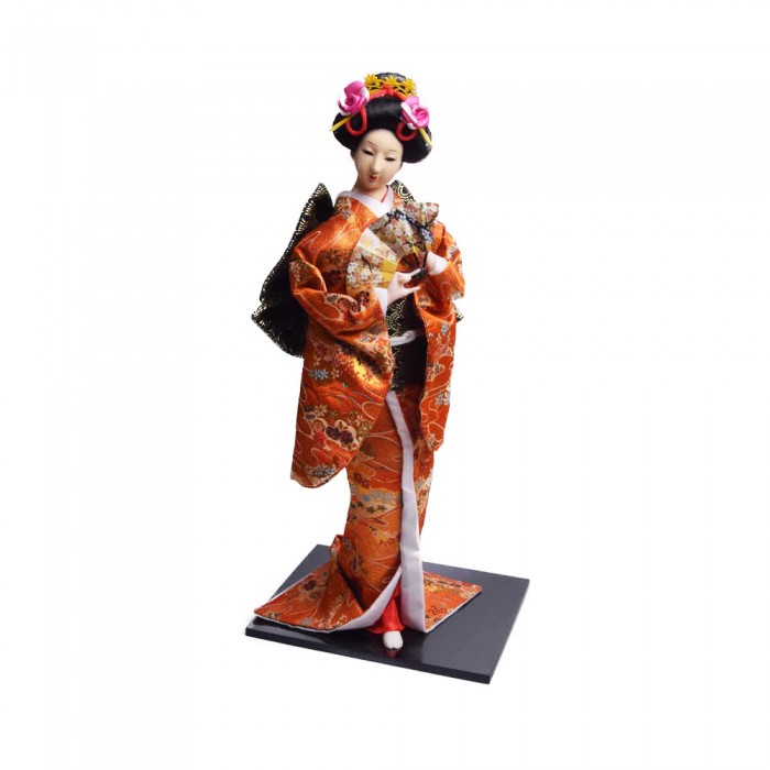 Przepiękna duża figurka gejszy japońska GEISZA Geisha cm kimono