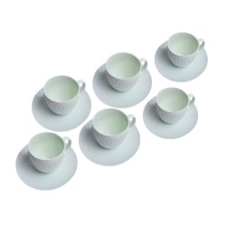Zestaw filiżanek porcelanowych do kawy herbaty na prezent 6 sztuk, zdjęcie 3