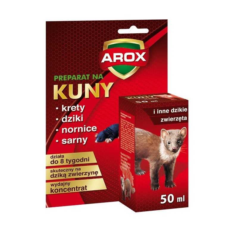 Odstraszacz kun Arox preparat na kuny i inne dzikie zwierzęta płyn 50 ml