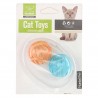 Piłeczki dla kota z dzwonkiem mix kolorów - Zabawki dla kota
