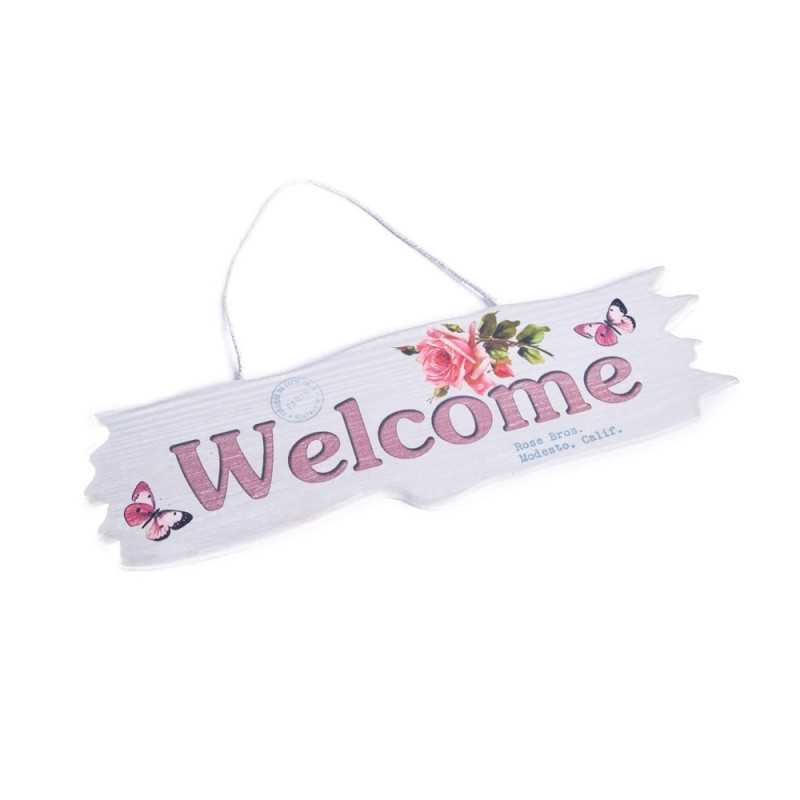 Ozdobna zawieszka ścienna ozdoba na drzwi z napisem WELCOME