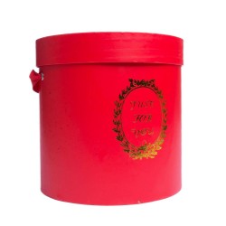 Czerwony flower box pudełko na kwiaty prezenty zestaw 3 pudełek