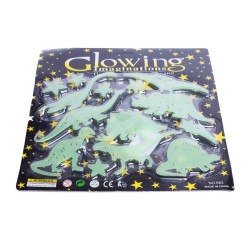 Plastikowe odblaski naklejki fluorescencyjne na ścianę sufit DINO