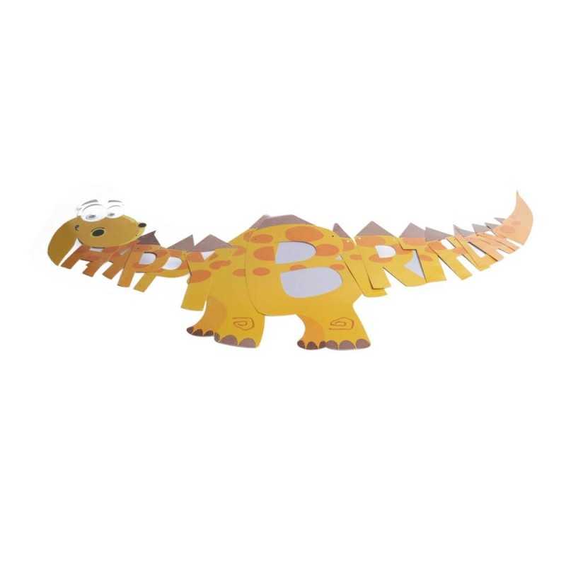 DINOZAURY girlanda urodzinowa baner urodzinowy DINO PARTY dekoracja