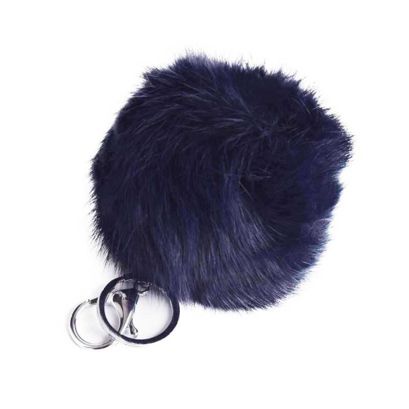 Puchaty brelok pompon zawieszka do torebki kluczy + zapięcie Puchaty brelok pompon zawieszka do torebki kluczy + zapięcie